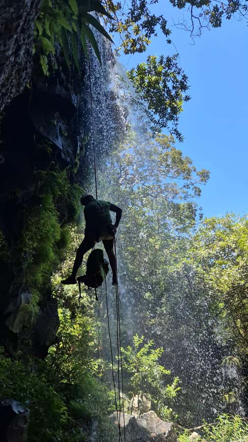 Abseiling/Canyoning - Waterfalls, forest paths, and the 55-meter view