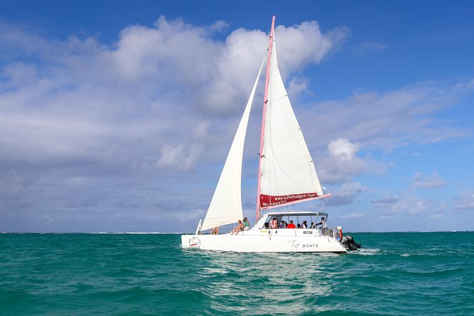 Catamaran cruise to Ile aux cerfs with bbq lunch - The GRSE Waterfalls Make a Scenic Opening