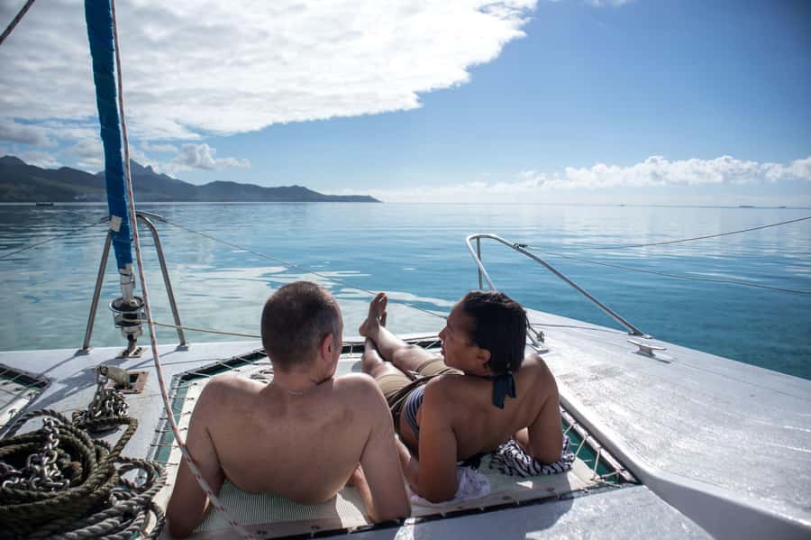 Catamaran Trip to Ile au Cerfs with Lunch and GRSE waterfall - Starting at Grand River South East Waterfall