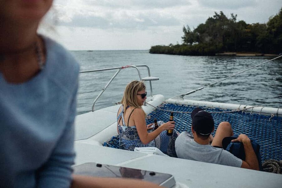 Full-day Catamaran Cruise to Ile aux Cerfs with Lunch - The speedboat ride to GRSE Waterfall