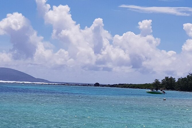 Full-Day Northern Catamaran Cruise: Coin de Mire and Ile Plate Island - The northern lagoon brings the first swim
