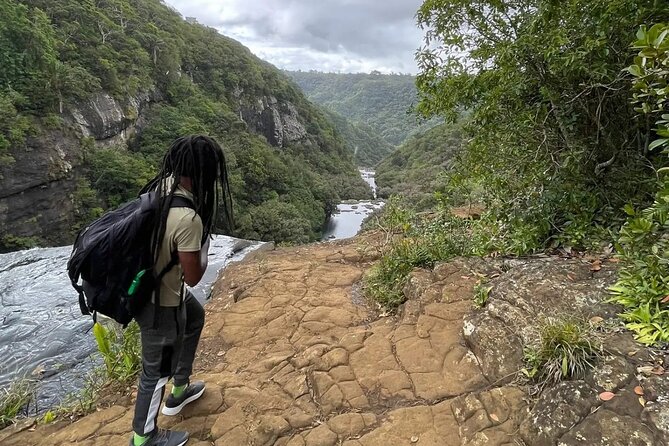 Guided Hiking The 7 WATERFALLS with relaxing car tour in the end - Ganga Talao, Mauritius’ sacred lake