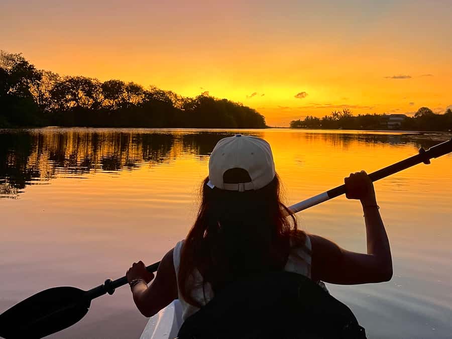 Guided Sundowner Kayak Tour - Why the Tamarin River is a fine sunset setting