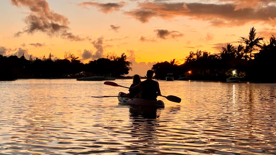 Guided Sundowner Kayak Tour - Moving toward the river’s quieter heart