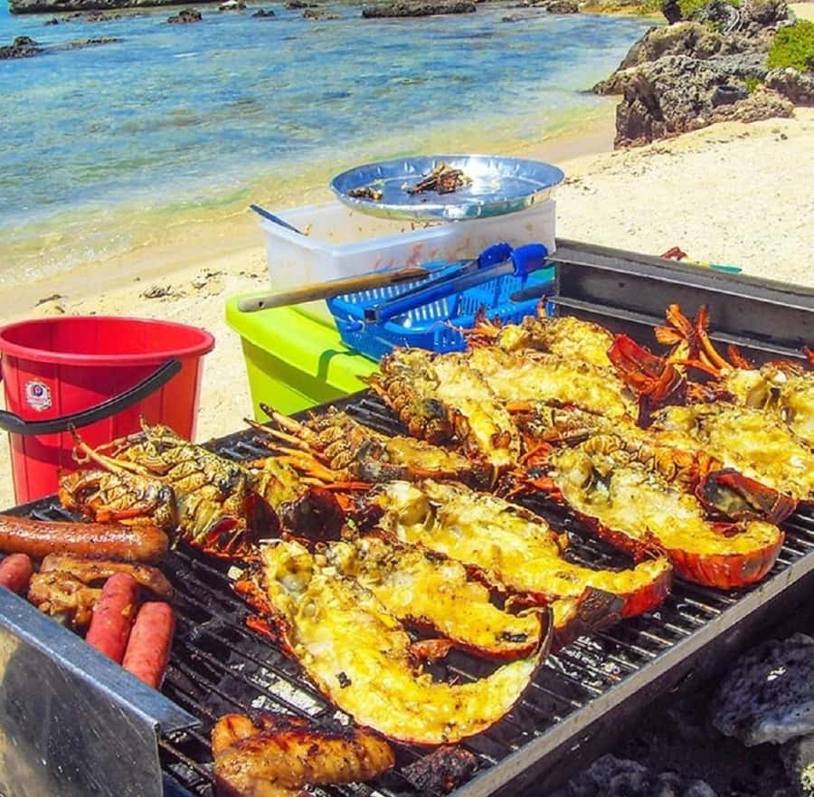 Ile Aux Cerfs Catamaran Cruise with Pick-up/Drop-off & Lunch - A barbecue lunch served on board