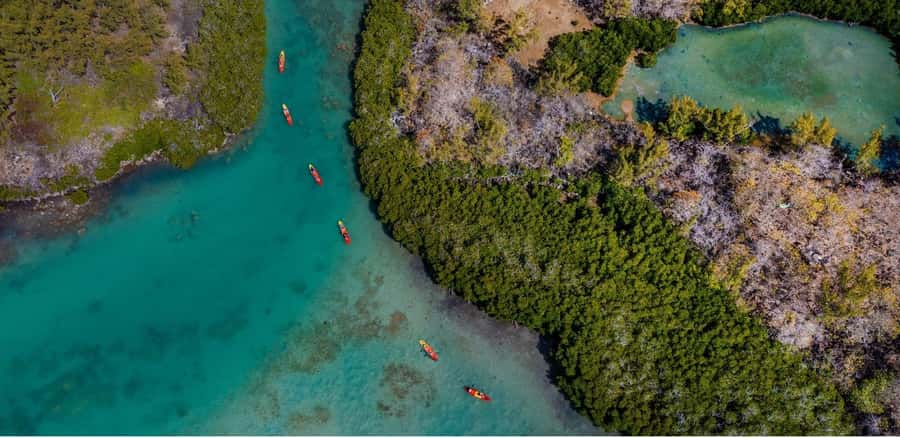 Ile d Ambre Kayaking - Walking Across Ile d’Ambre to the Old Ruins