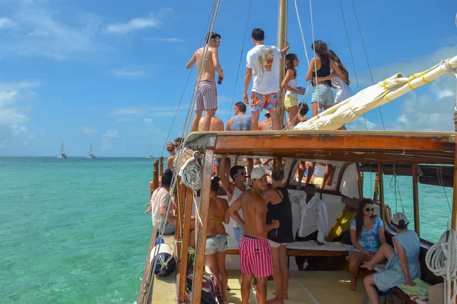 Mauritius: Boat trip to Ile aux Cerfs with Lunch/waterslide - BBQ lunch, unlimited drinks, and an easy afternoon
