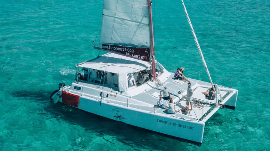 Mauritius: Catamaran Day Cruise to lle aux Cerfs with Lunch - Grand River South East waterfalls