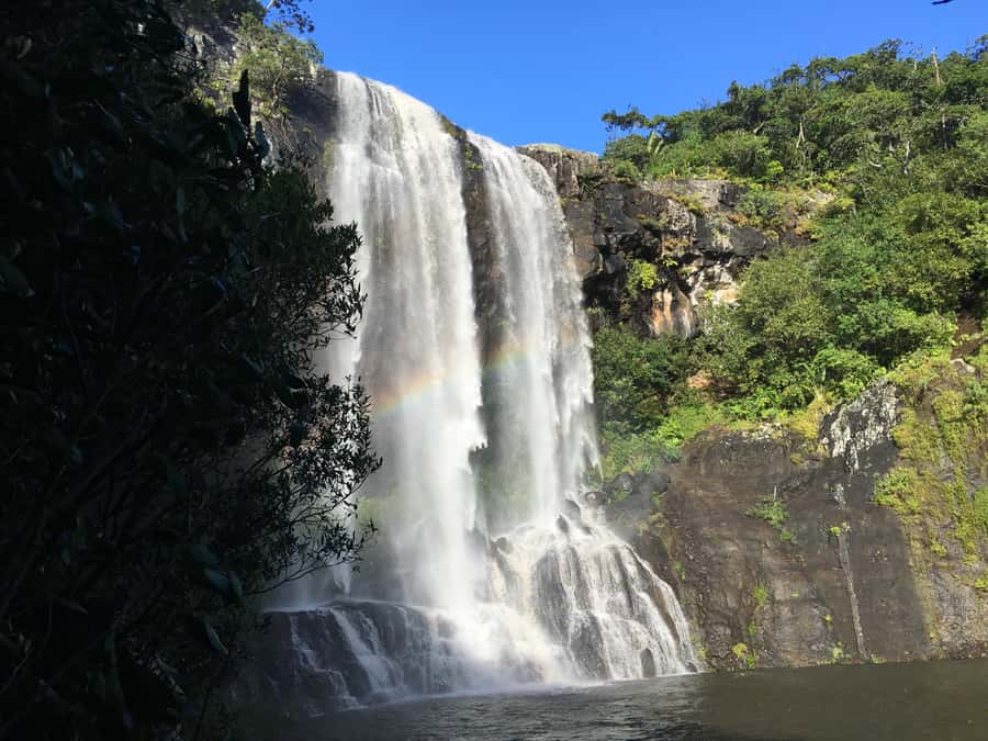 Mauritius: Full Canyon Tamarind Falls 5-Hour Hike - The first waterfall and the cool pools