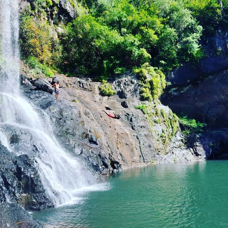 Mauritius Hiking 7 waterfalls Trip with Ganga Talao & Lunch - Colored Earth brings an unusual visual stop