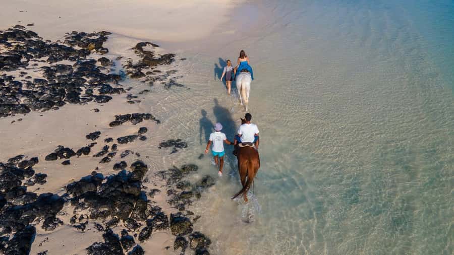 Mauritius: Horseback riding on the beach - Photos, drones, and setting expectations