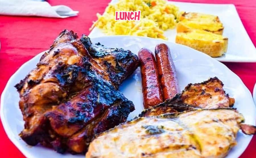 Mauritius: Ile aux Cerfs Speedboat Tour with Lunch & Drinks - A shaded BBQ lunch by the water