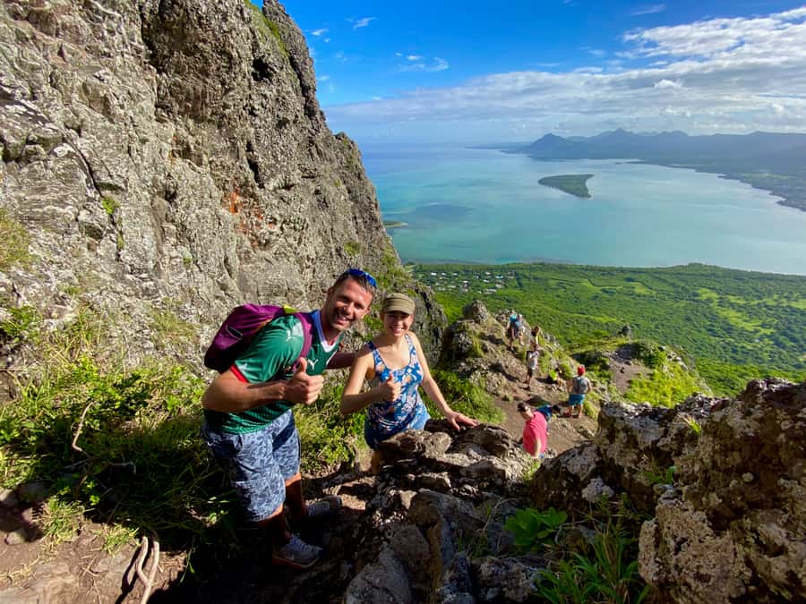 Mauritius: Le Morne Mountain UNESCO Eco Hike - Four scrambling sections and the serious part of the climb