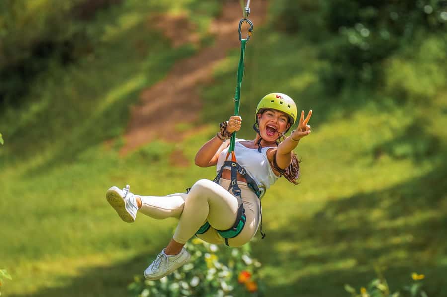 Mauritius: Vallé Advenature Park - Adventure Tour Zipline - Getting suited up for the six-line course
