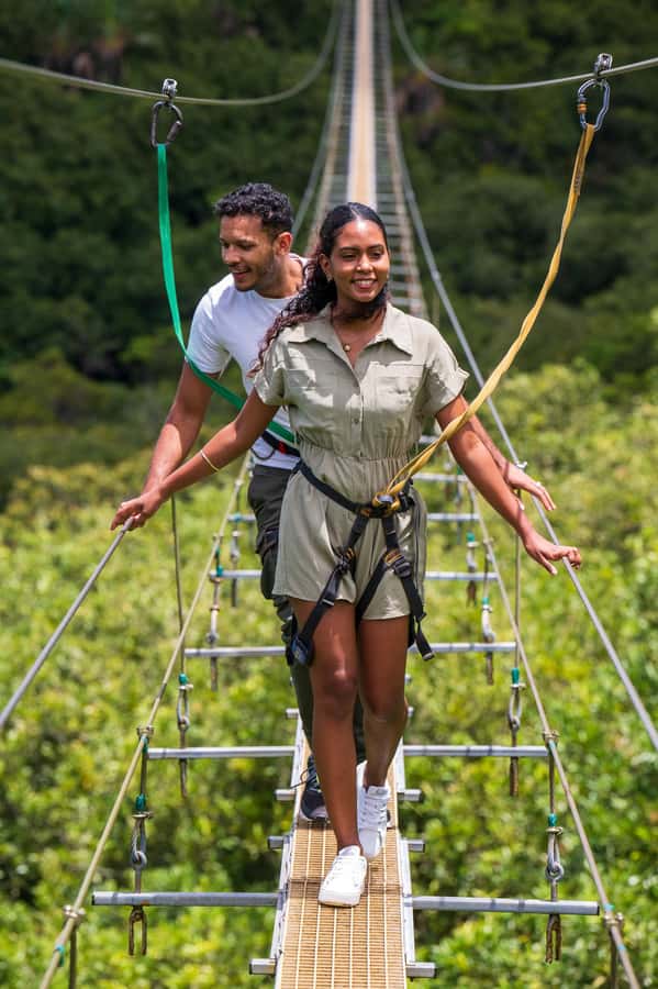 Mauritius: Vallé Advenature Park, Nepalese Bridge - Views, photographs, and the extra-cost options