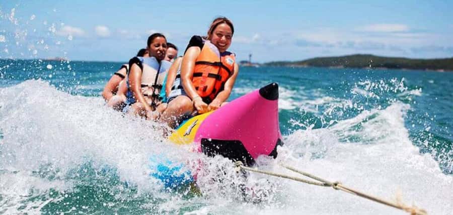 Mauritius: Watersport Adventure Day with Lunch and Pickup - The tube ride brings the noise