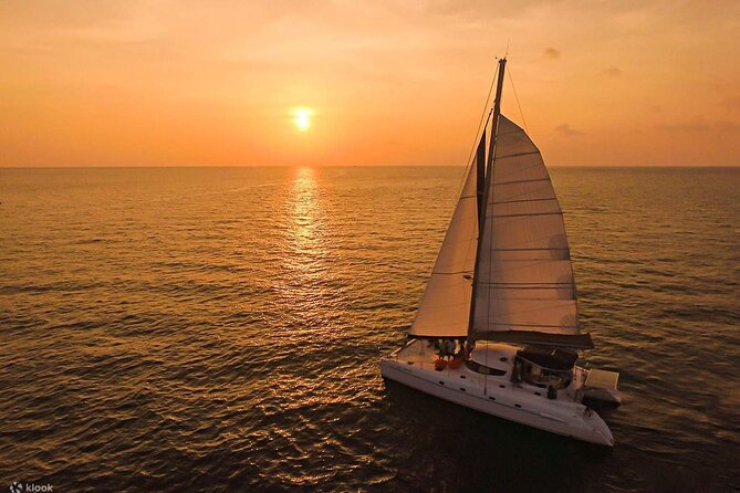 Private Exclusive Sundowner catamaran with Dinner & Transfer - Dinner served onboard after sunset