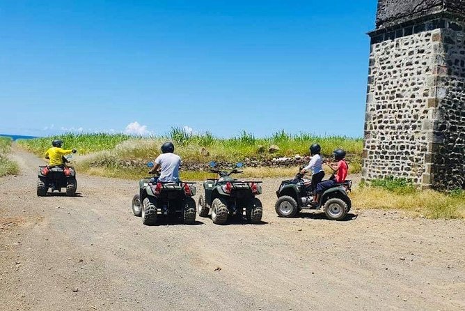 Quad Excursion South Mauritius 35km - Sugar cane fields, coastal tracks, and the Old Chimney