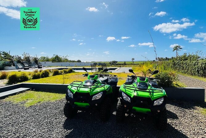 South Mauritius Day Trip: Quad and Sea - Riding from Trois Boutiques toward the coast