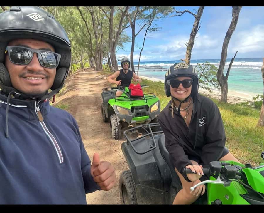 South of Mauritius: Quad Bike Tour - Getting comfortable on the quad bike