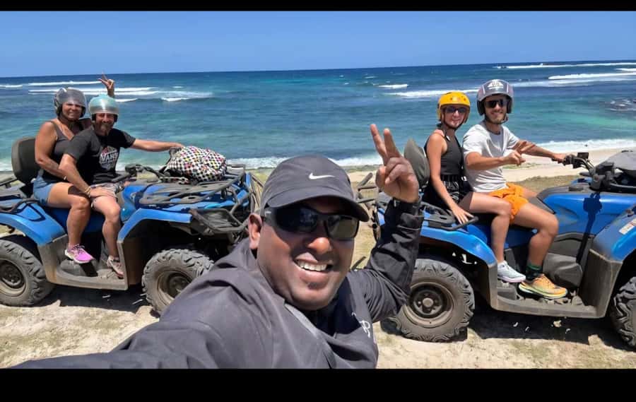 South of Mauritius: Quad Bike Tour - Royal Palm Forest and the inland pause